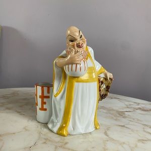 Antique early 20th century, hand painted porcelain figural by Armand Godard